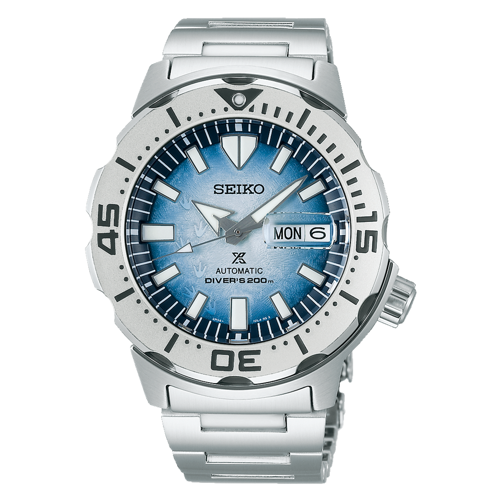 Seiko Prospex Save The Ocean Frost Monster Special Edition Automatic Divers Mens Watch - SRPG57K1 Seiko 