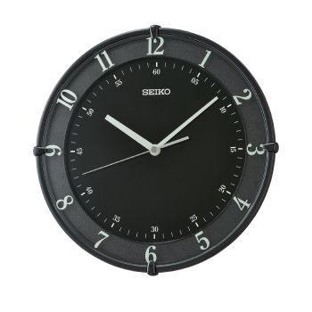 Seiko Decorator Plastic Black Colour Case Black Dial Wall Clock - QXA805-K Seiko 