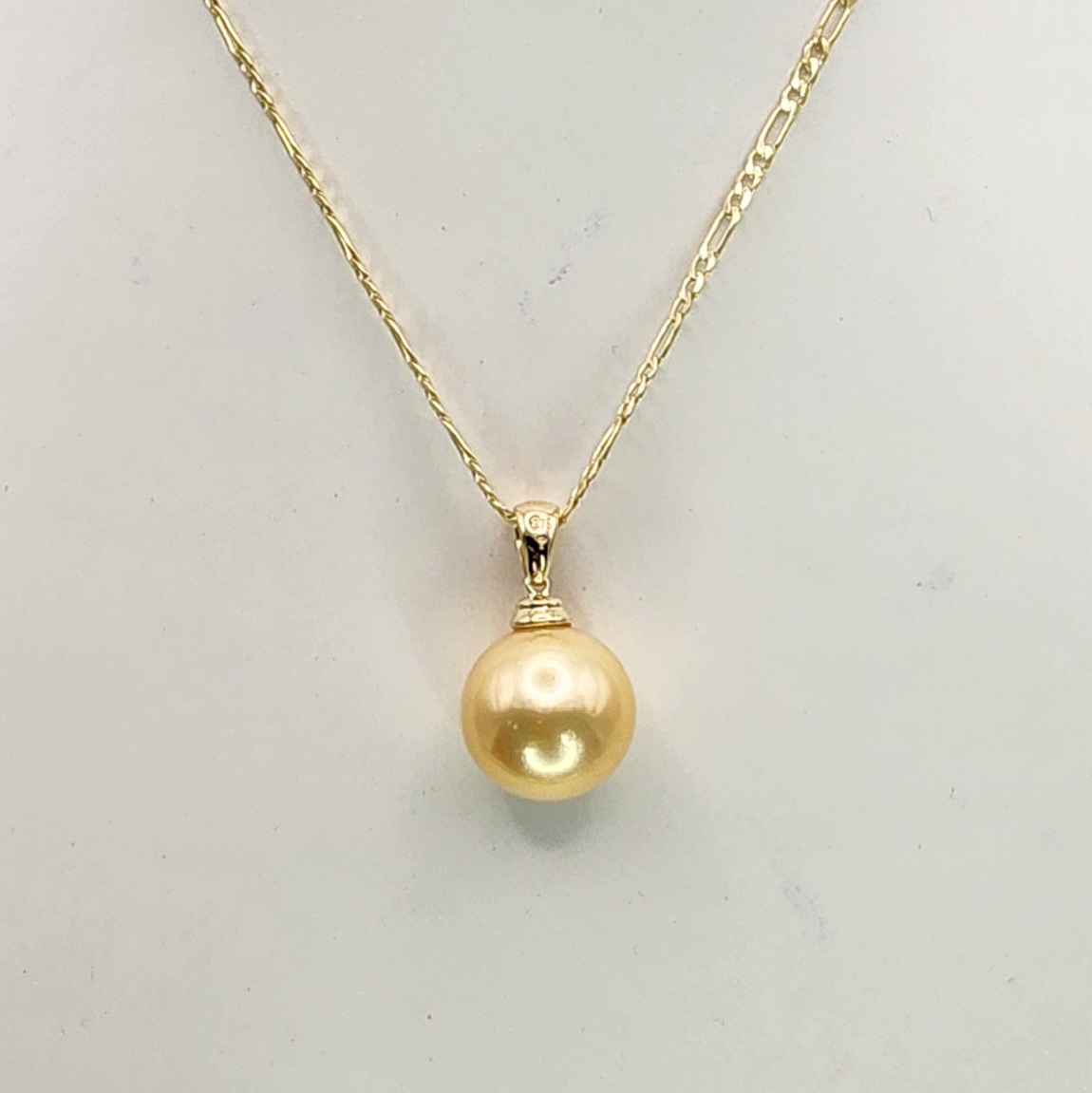 9ct Yellow Gold Cap 14mm Round Southsea Golden Pearl Gold Pearl Jewellery, Pearl Jewellery 9ct Yellow Gold Cap 14mm Round Southsea Golden Pearl Gold Pearl Jewellery, Pearl Jewellery