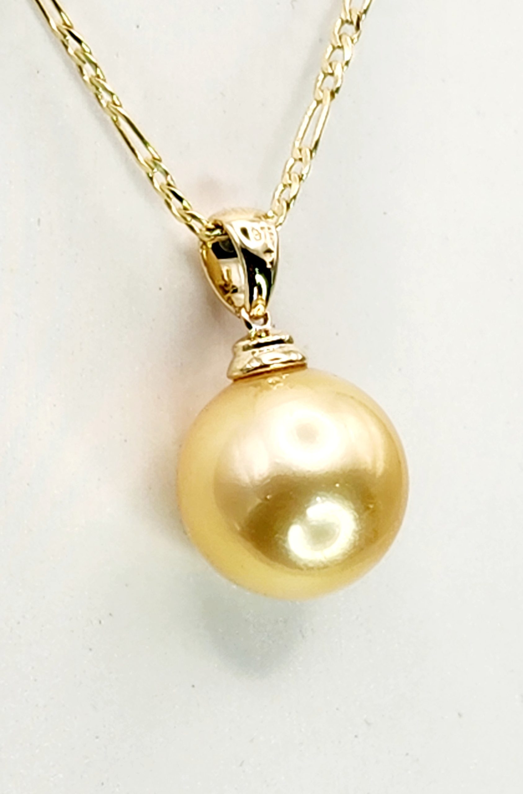9ct Yellow Gold Cap 14mm Round Southsea Golden Pearl Gold Pearl Jewellery, Pearl Jewellery 9ct Yellow Gold Cap 14mm Round Southsea Golden Pearl Gold Pearl Jewellery, Pearl Jewellery