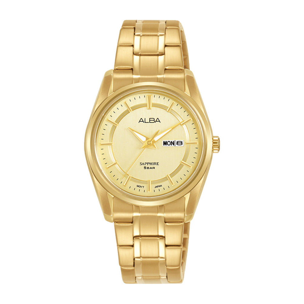 Alba Ladies Gold Tone Day & Date Calender - AN8032X1 ALBA 