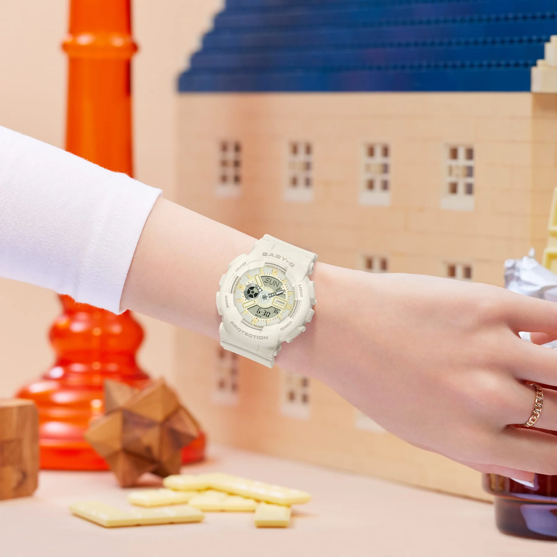 Casio Baby-G Chocolate Collection 100M WR Duel Time - BA110XSW-7A G-SHOCK Casio Baby-G Chocolate Collection 100M WR Duel Time - BA110XSW-7A G-SHOCK