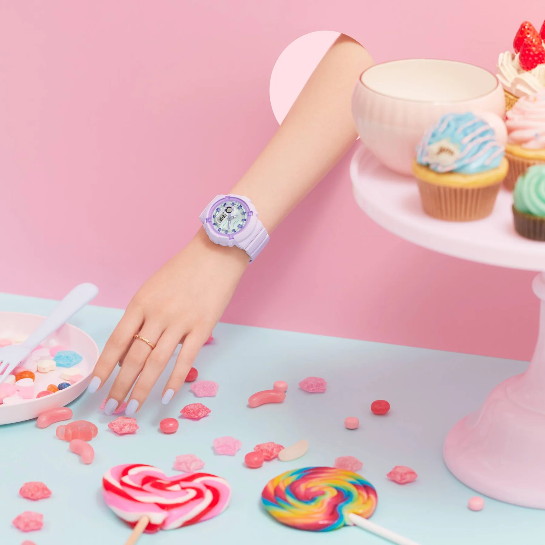 Casio Baby-G Dual Time Candy Collection 100M WR - BGA280SW-6A Baby-g Casio Baby-G Dual Time Candy Collection 100M WR - BGA280SW-6A Baby-g