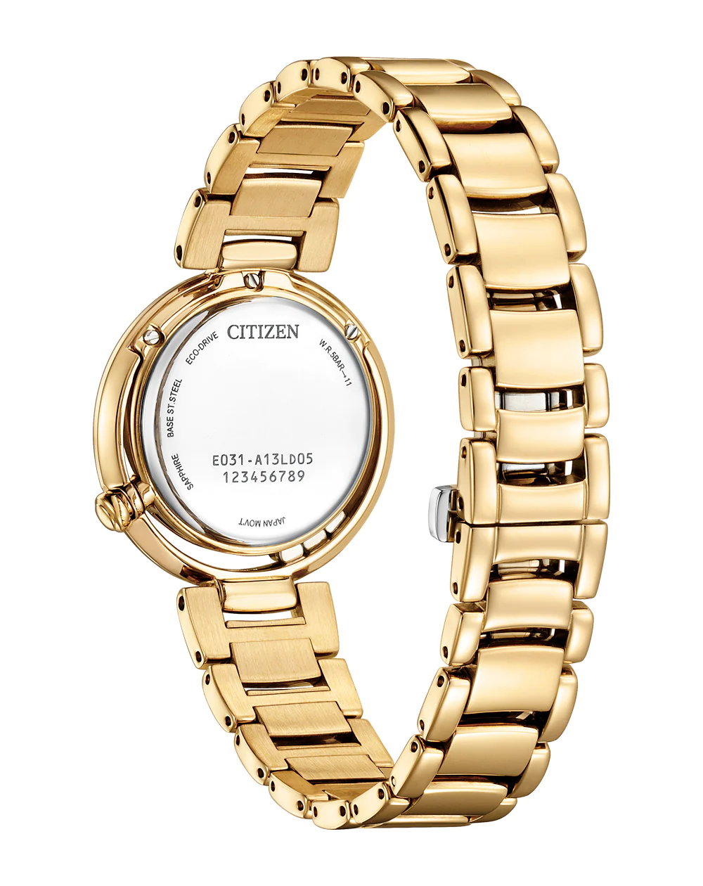 Citizen Eco-Drive Ladies Green Tinged Mother Of Pearl Face Dial Rose Gold Case & Band - EM1113-82Y Citizen Eco-Drive Citizen Eco-Drive Ladies Green Tinged Mother Of Pearl Face Dial Rose Gold Case & Band - EM1113-82Y Citizen Eco-Drive
