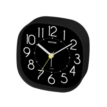 Rhythm Table Alarm Clock Black Dial Black Case - 8RE672WR02 Seiko 