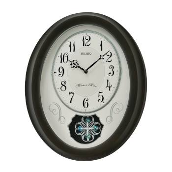 Seiko Wooden Case Melodies In Motion Musical Wall Clock - QXM606-N Seiko 