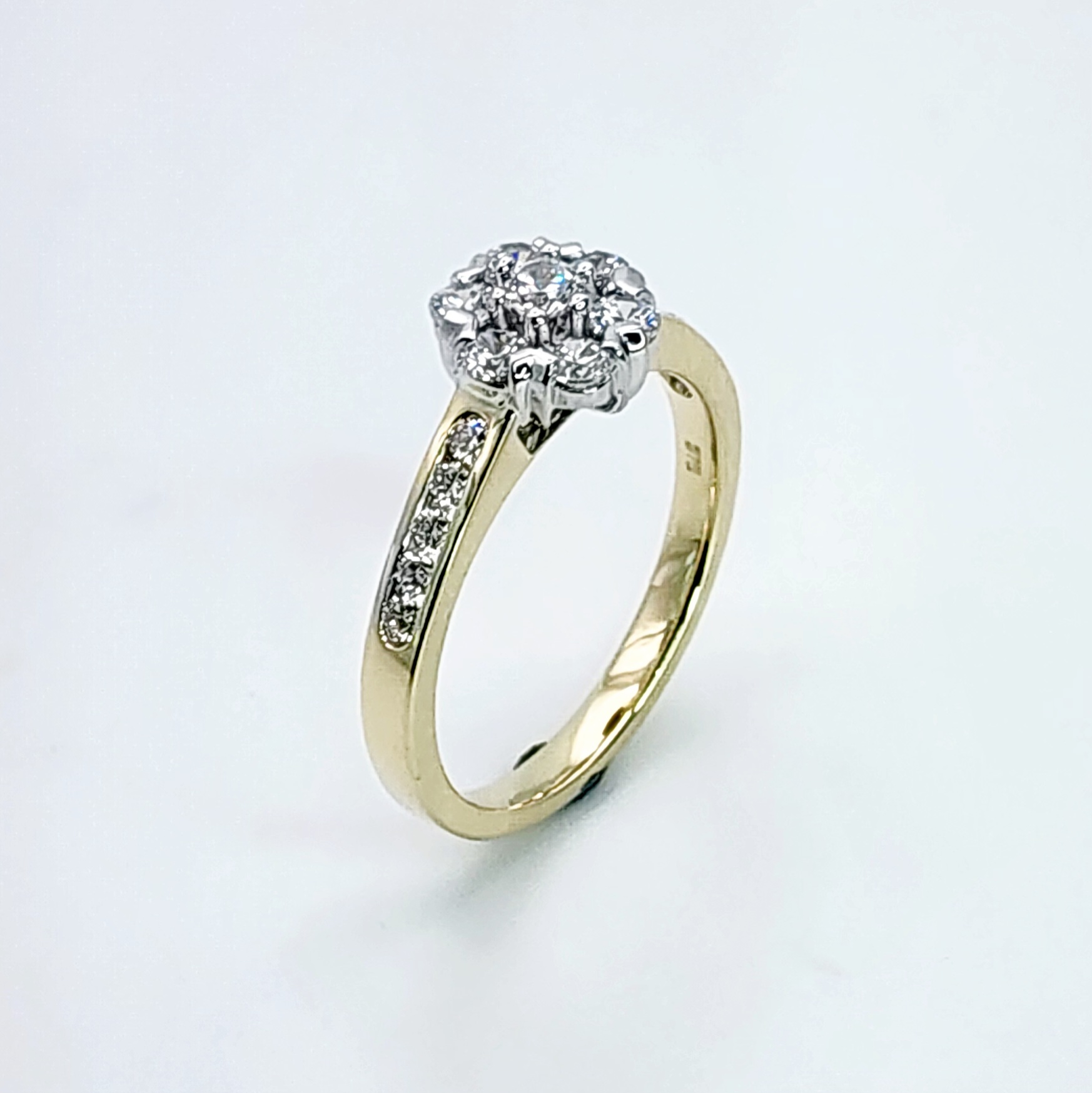 9ct Yellow Gold Cubic Zirconia Cluster Engagement Ring SKU-CYR2170 Gold Rings 9ct Yellow Gold Cubic Zirconia Cluster Engagement Ring SKU-CYR2170 Gold Rings