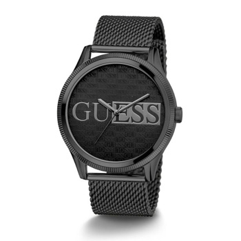 Guess Black Reputation Logo Mesh Watch - GW0710G3 GUESS 