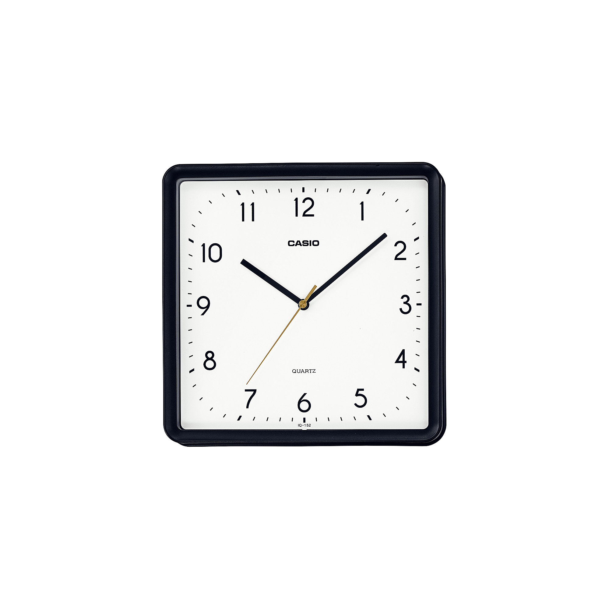 Casio White Dial Colour Square IQ-152-1D Black Colour Strap Cord Wall Clock Seiko 