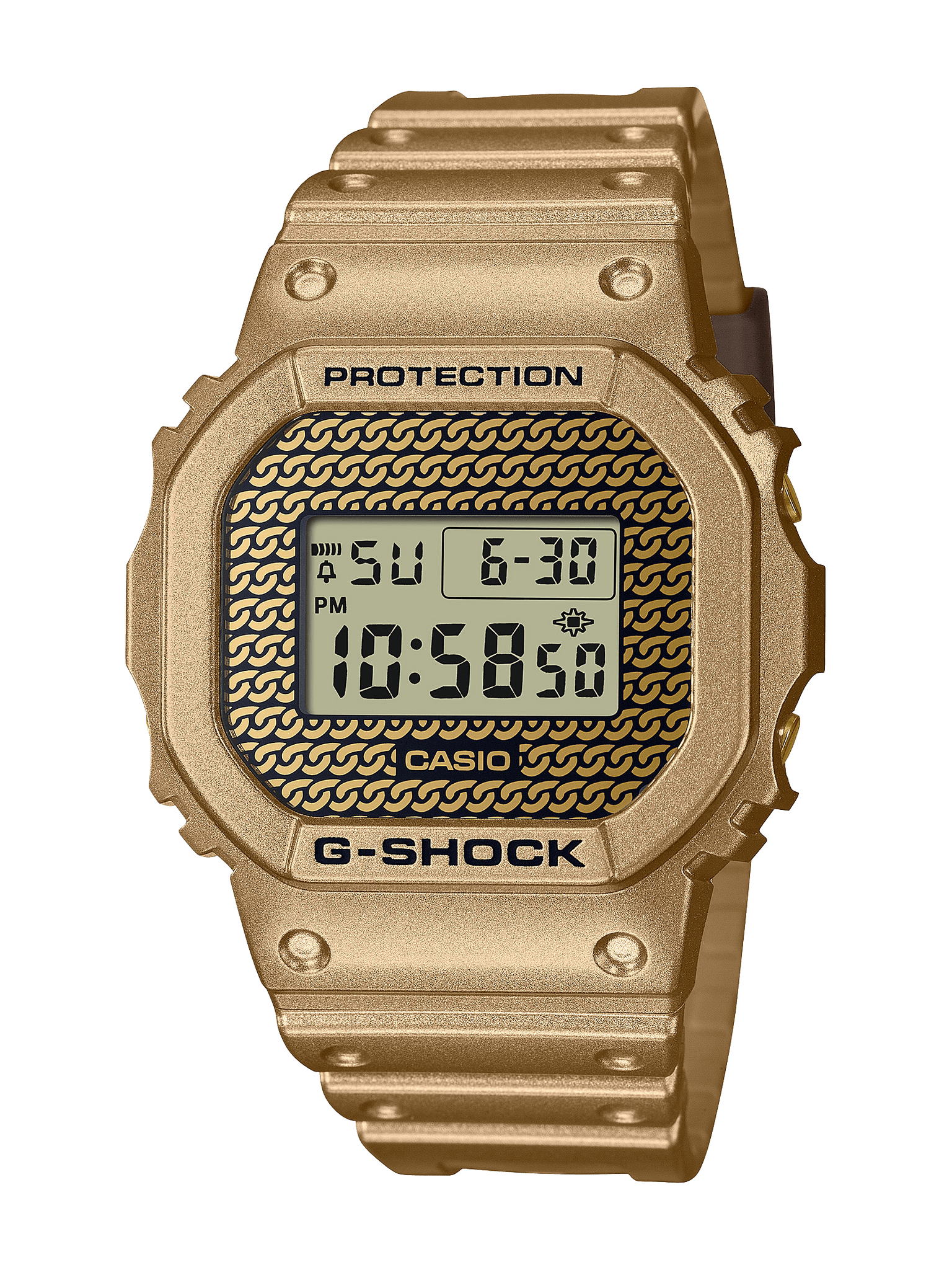 Casio G-Shock Gold Chain Box Set 200M WR - DWE5600HG-1D G-SHOCK 