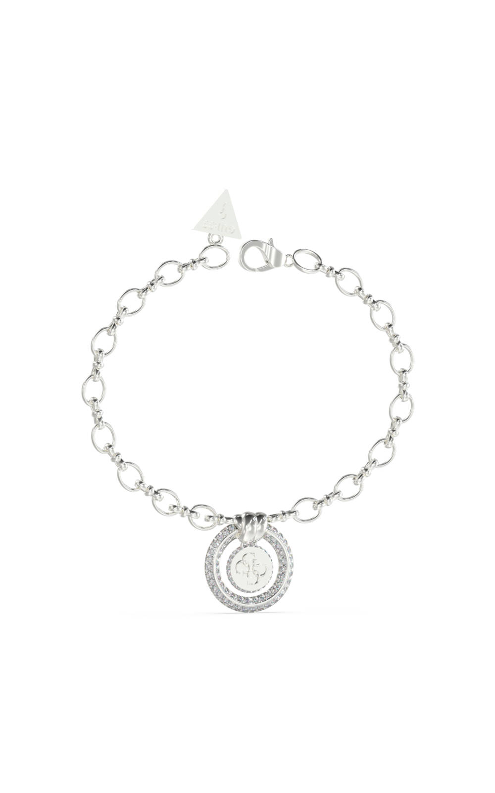 Guess Silver 4G Logo Knot Chain Bracelet GUESS JEWELLERY Guess Silver 4G Logo Knot Chain Bracelet GUESS JEWELLERY