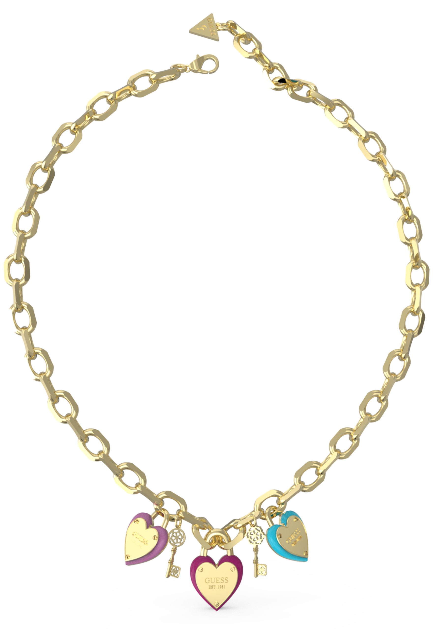 Guess charm necklace shop