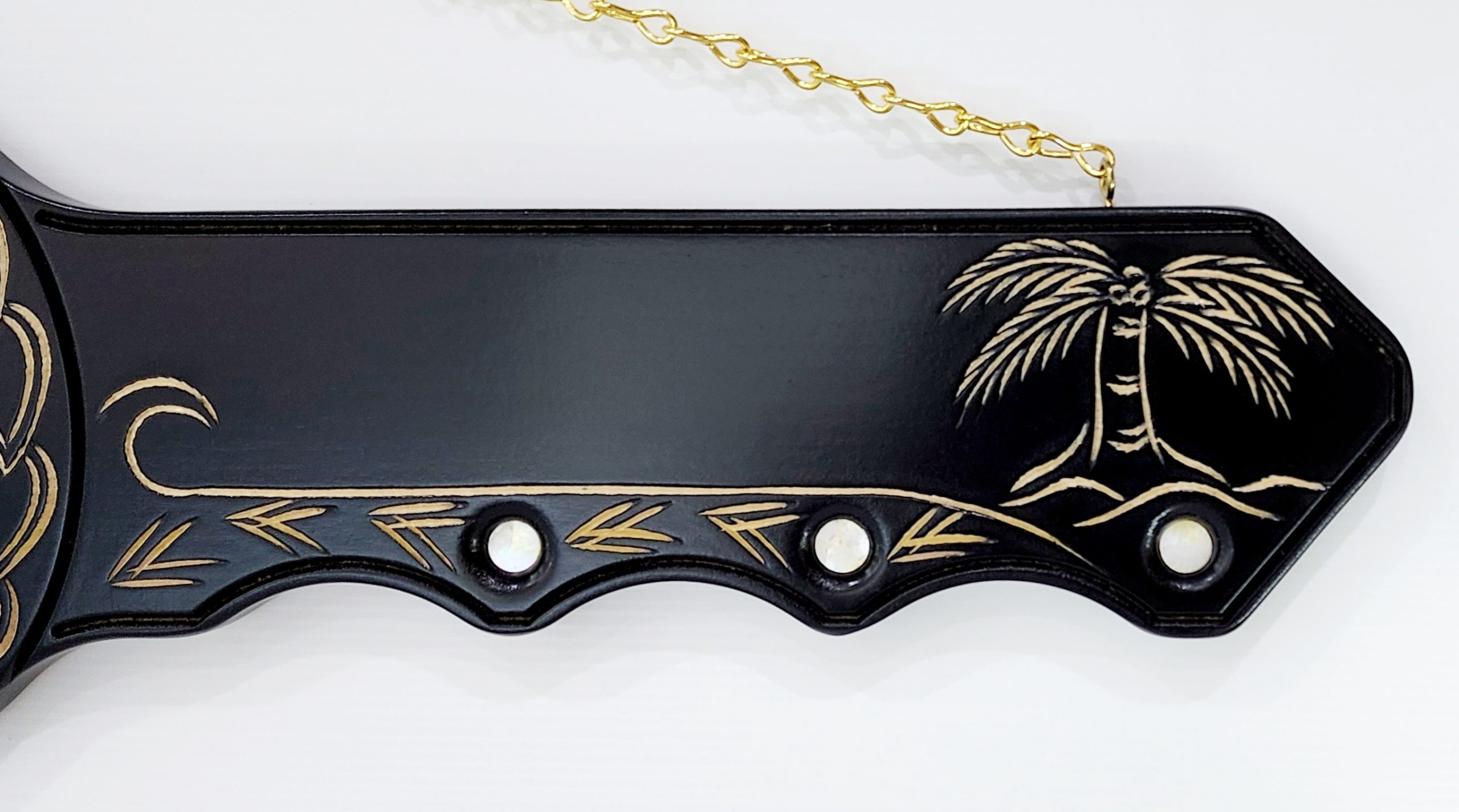 21st Hand Carved Island Design Key with Mother of Pearl "21" Inlay 21st Keys 21st Hand Carved Island Design Key with Mother of Pearl "21" Inlay 21st Keys