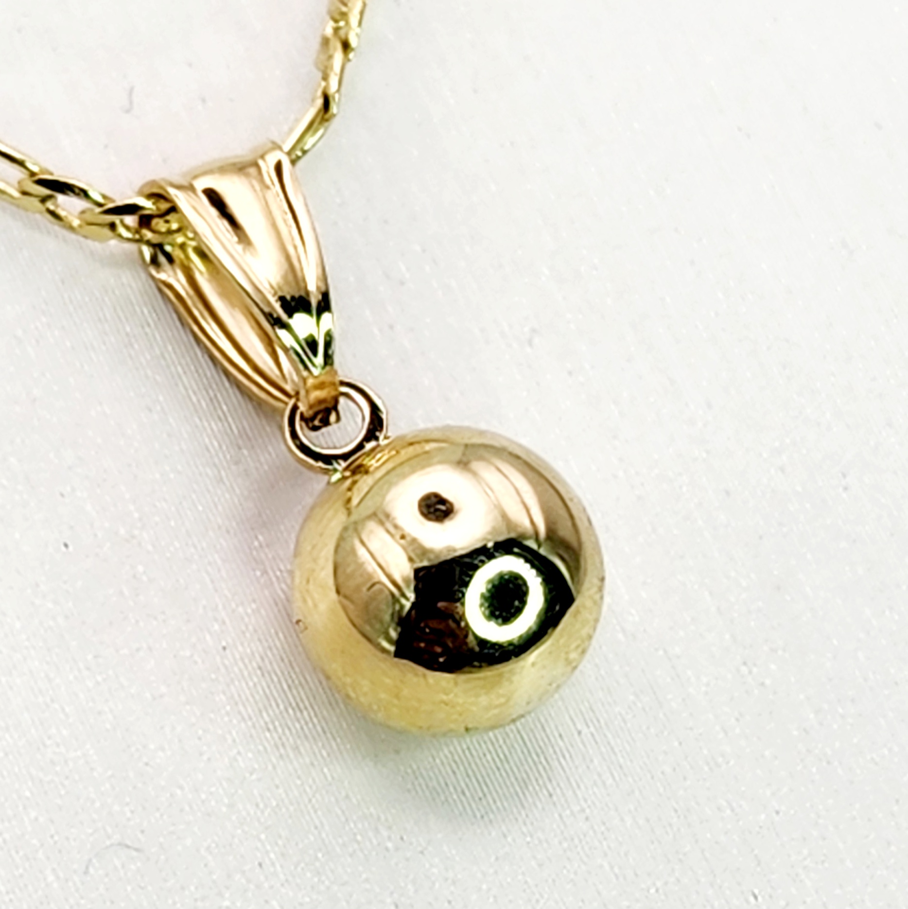 9ct Yellow Gold 8mm Full Ball Pendant Gold Pendants 