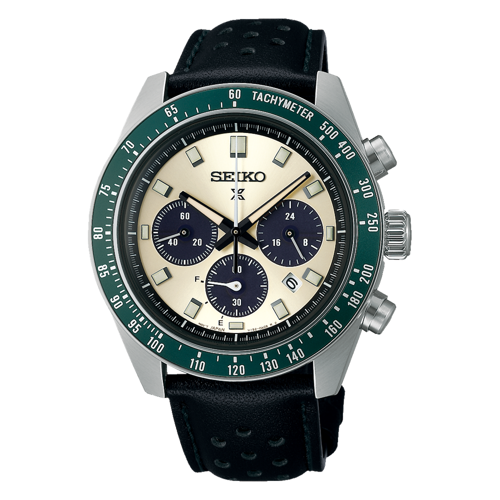 Seiko Prospex Solar Powered Speedtimer Leather Strap - SSC943P1 Seiko 