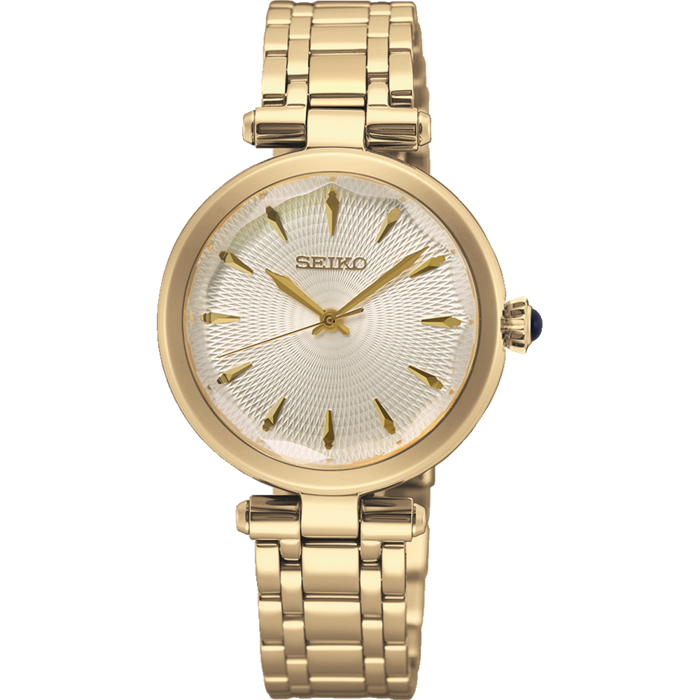 Seiko Quartz Ladies Gold Tone Case & Dial Watch - SRZ554P1 Seiko 