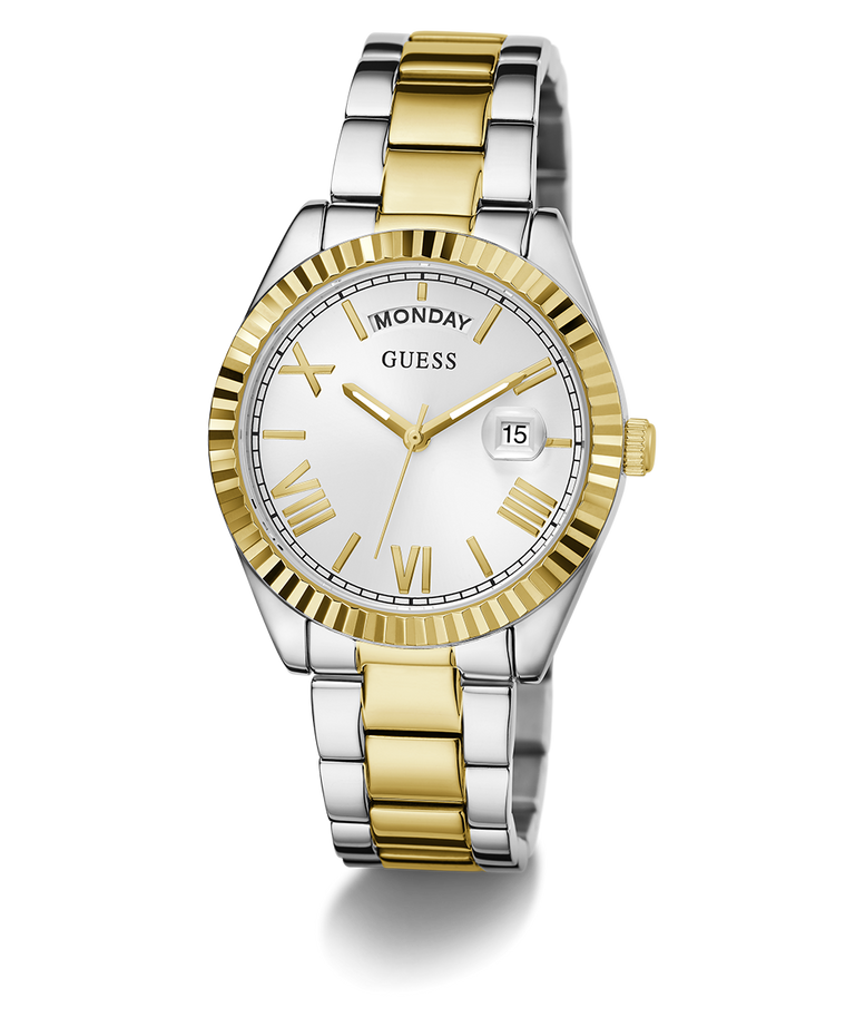 Guess Ladies Luna 2-Tone Gold & Silver Day/Date Watch - GW0308L6 GUESS Guess Ladies Luna 2-Tone Gold & Silver Day/Date Watch - GW0308L6 GUESS