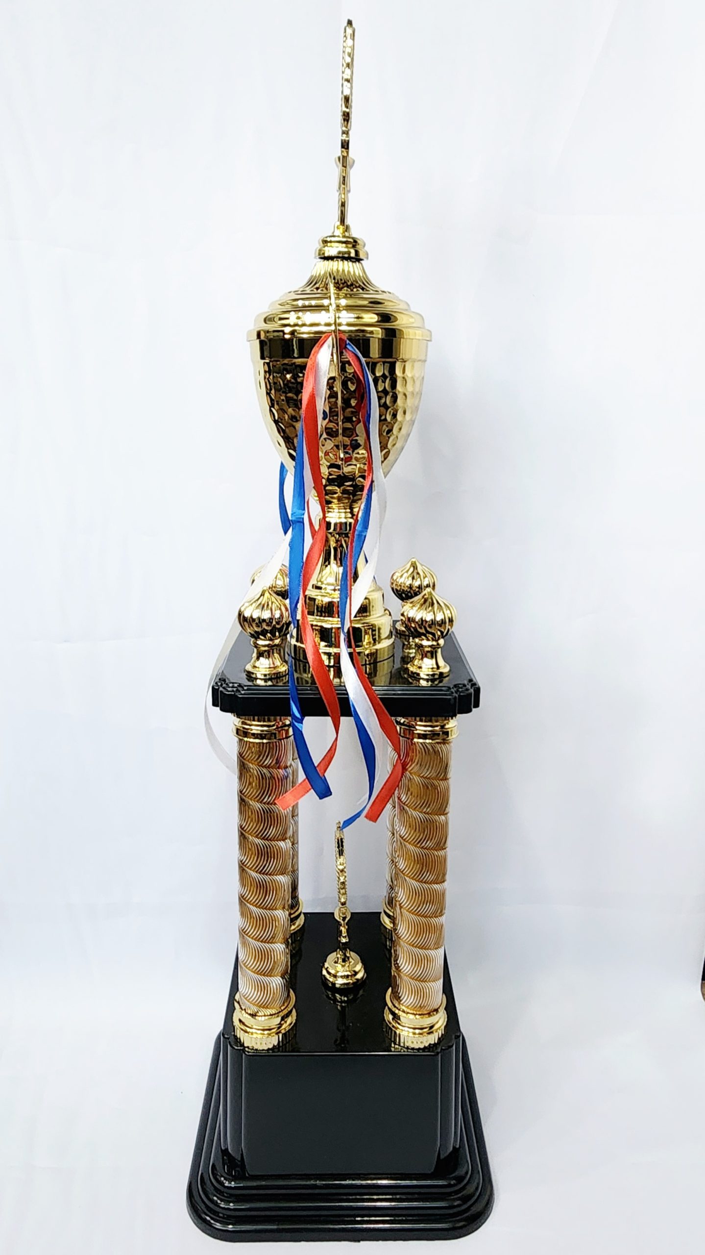 82cm Towering Tournament Champions 4 Column Trophy Gold Colour Theme 82cm Towering Tournament Champions 4 Column Trophy Gold Colour Theme