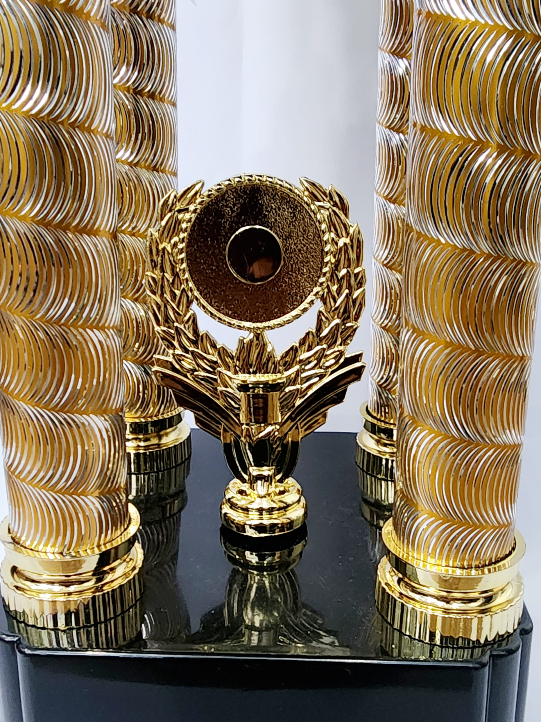 82cm Towering Tournament Champions 4 Column Trophy Gold Colour Theme 82cm Towering Tournament Champions 4 Column Trophy Gold Colour Theme