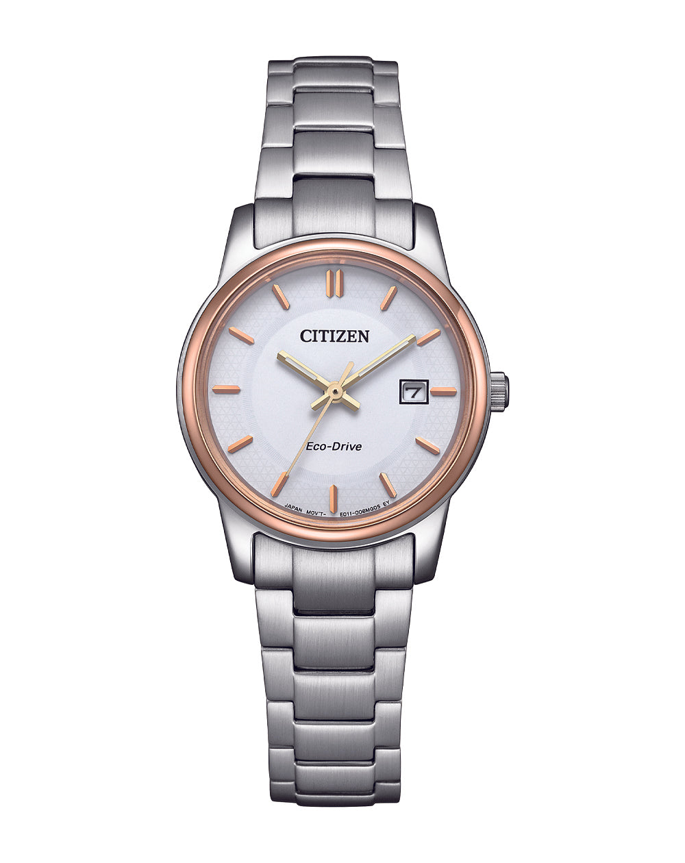 Citizen Ladies Eco-Drive 50M Stainless Steel White Dial Watch - EW2319-71A WATCH 