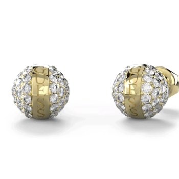 Guess 7mm CALYPSO Crystals Bead Gold Tone Studs - JUBE04459JWYGT/U GUESS JEWELLERY 