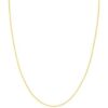 9ct Yellow Gold Diamond Cut 1.50mm Solid Round Box Chain with Lobster Catch - 46cm