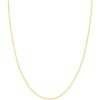 9ct Yellow Gold Diamond Cut 1.50mm Solid Round Box Chain with Lobster Catch - 51cm