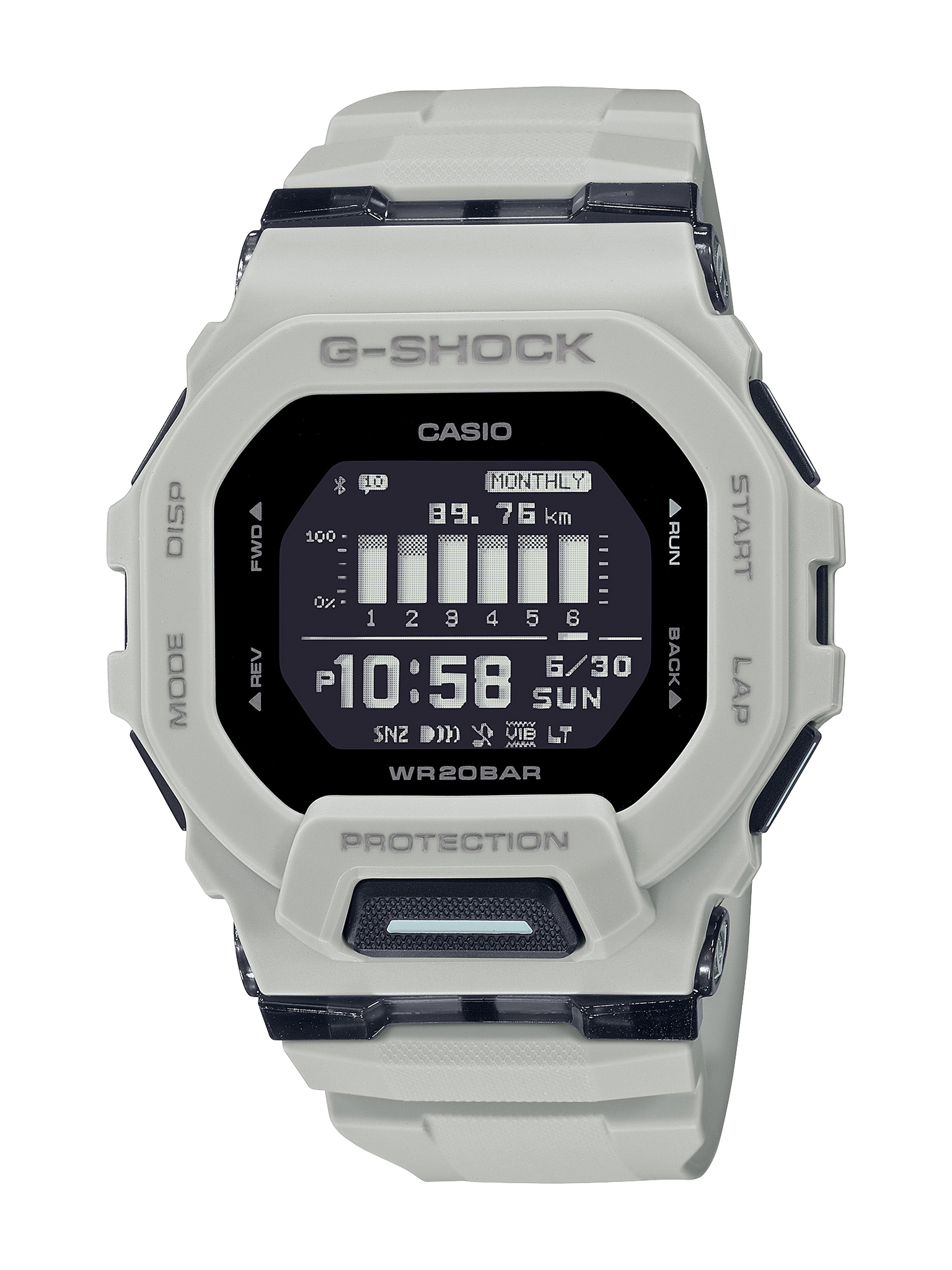 G-Shock G-Squard Series Bluetooth Distrance Data 200M WR Watch - GBD200UU-9D CASIO 