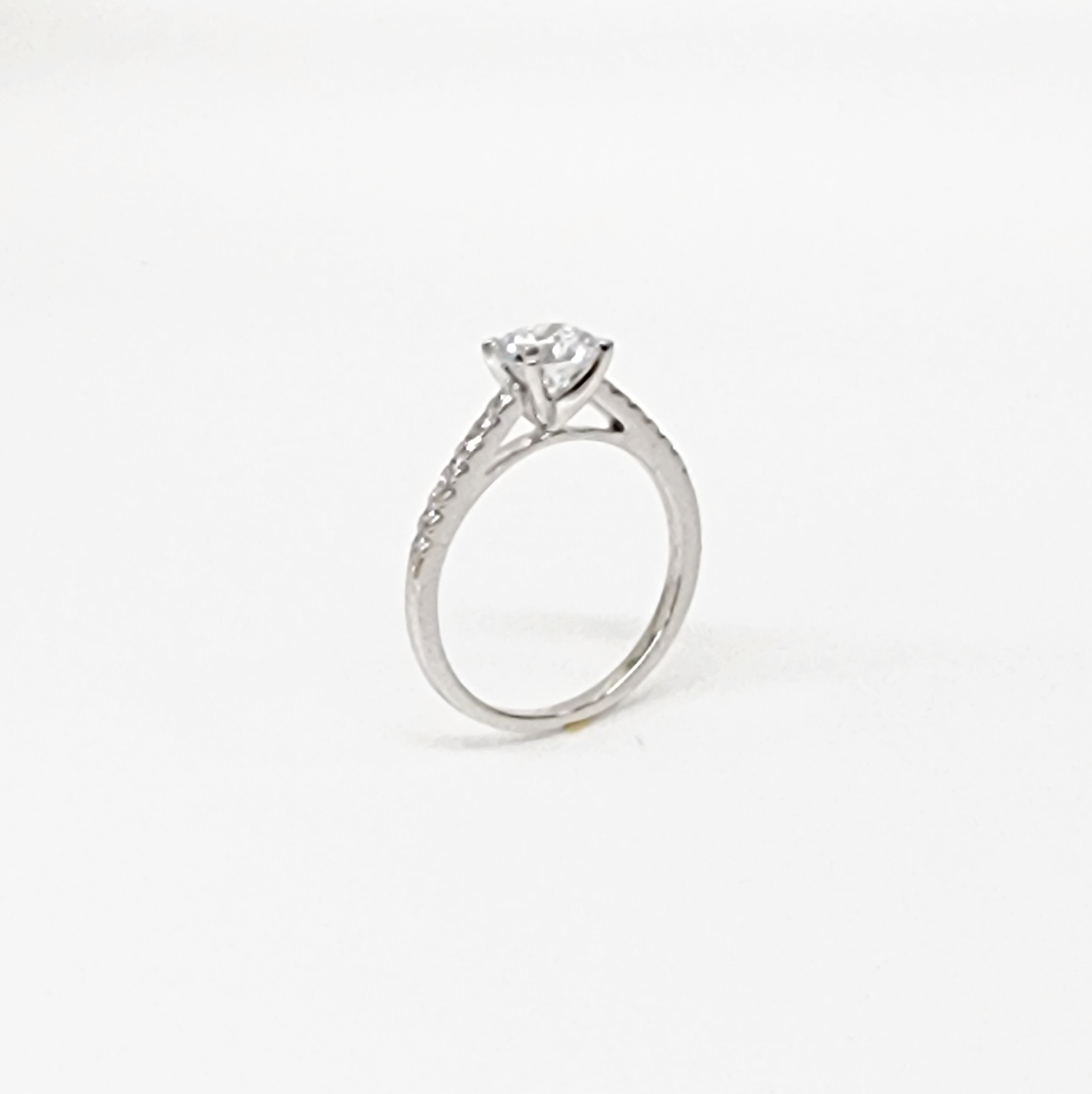 14ct White Gold Lab-Grown 1.20ct Round Cut Diamond Engagement Ring Gold Rings 14ct White Gold Lab-Grown 1.20ct Round Cut Diamond Engagement Ring Gold Rings
