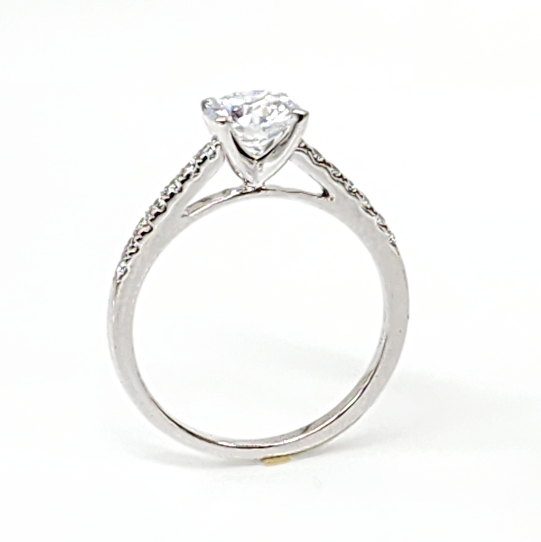 14ct White Gold Lab-Grown 1.20ct Round Cut Diamond Engagement Ring Gold Rings 14ct White Gold Lab-Grown 1.20ct Round Cut Diamond Engagement Ring Gold Rings