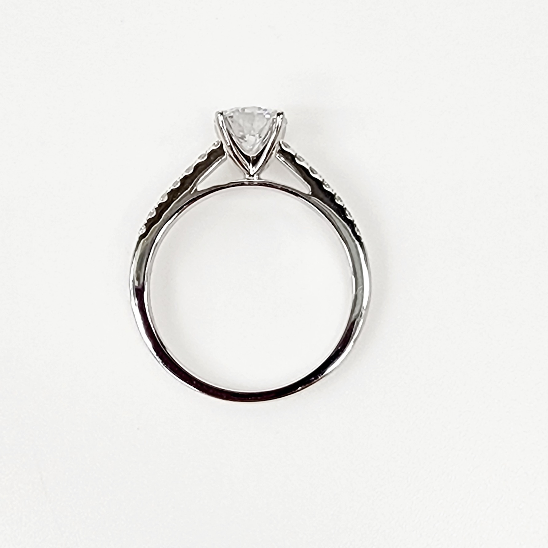 14ct White Gold Lab-Grown 1.20ct Round Cut Diamond Engagement Ring Gold Rings 14ct White Gold Lab-Grown 1.20ct Round Cut Diamond Engagement Ring Gold Rings