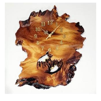 New Zealand Swamp Kauri Pendulum Wall Clock  - KC-LBZ 21ST MIRROR KEYS 