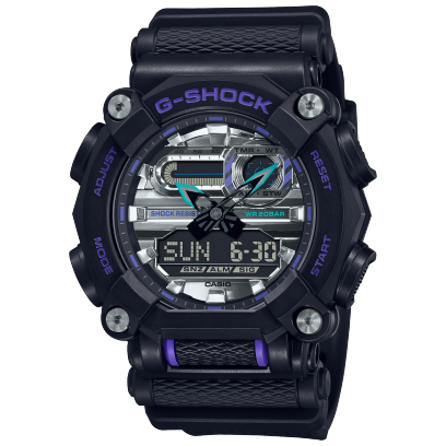 G-Shock Duel Time Garish Series 200M WR - GA-900AS-1A G-SHOCK 