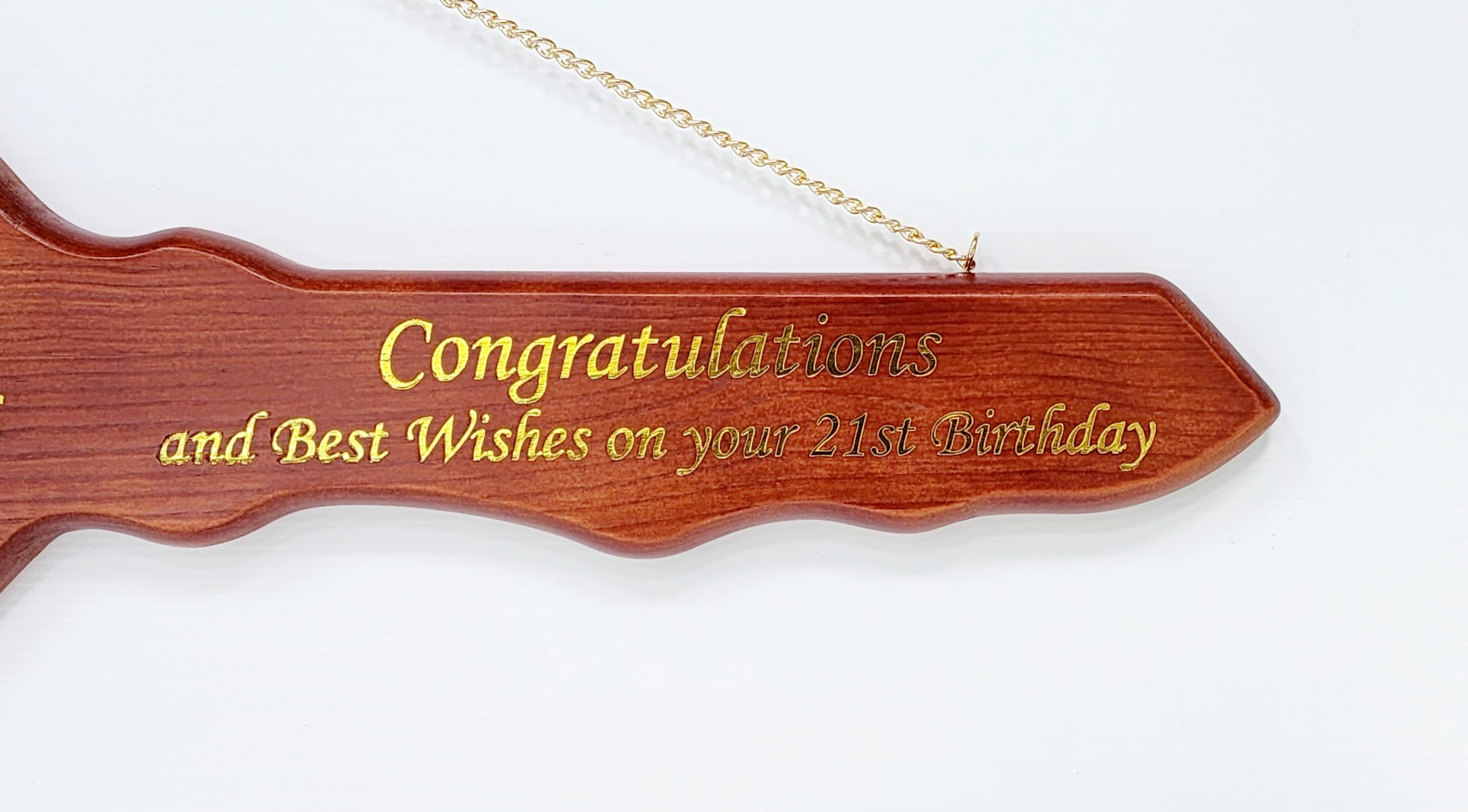 21st Wooden Key with Gold Foil Printing "To a Special Daughter" - SJ2420 21st Keys 21st Wooden Key with Gold Foil Printing "To a Special Daughter" - SJ2420 21st Keys