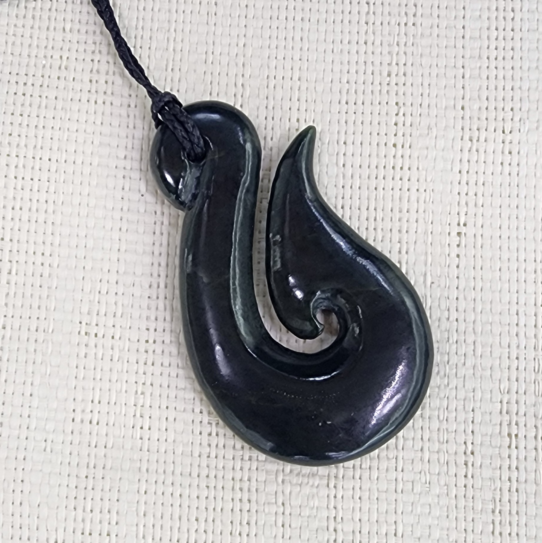 Pounamu Hook Necklace - GC090 Greenstone?Jewellery 