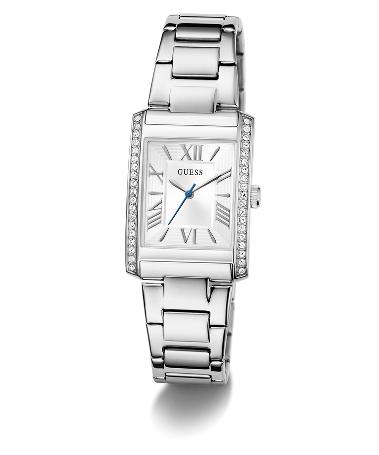 Guess Ladies Bonnie Silver Tone, White Dial Watch - GW0874L1 GUESS 