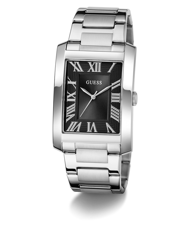Guess Gents Clyde Black Dial, Stainless Steel Case & Band - GW0896G1 GUESS 