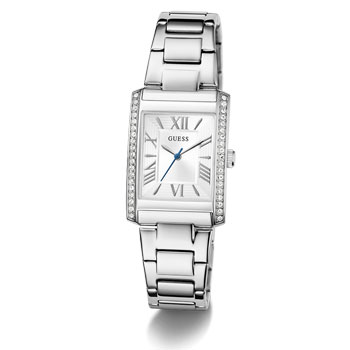 Guess Ladies Bonnie Silver Tone, White Dial Watch - GW0874L1 GUESS 