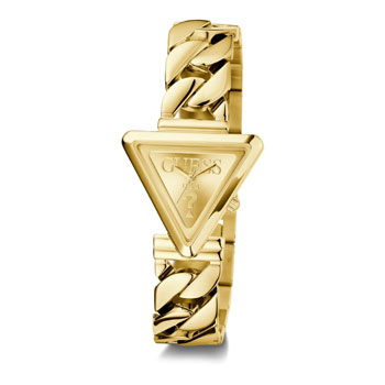 Guess Ladies Fame Triangle Case Gold Case & Band - GW0859L2 GUESS 
