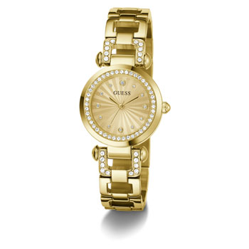 Guess Ladies Ginger Gold Dial, Gold Casr & Band - GW0869L4 GUESS 