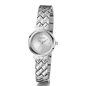 Guess Ladies Mini Rumour Silver Dial, Silver Case & Band - GW0839L4 GUESS 