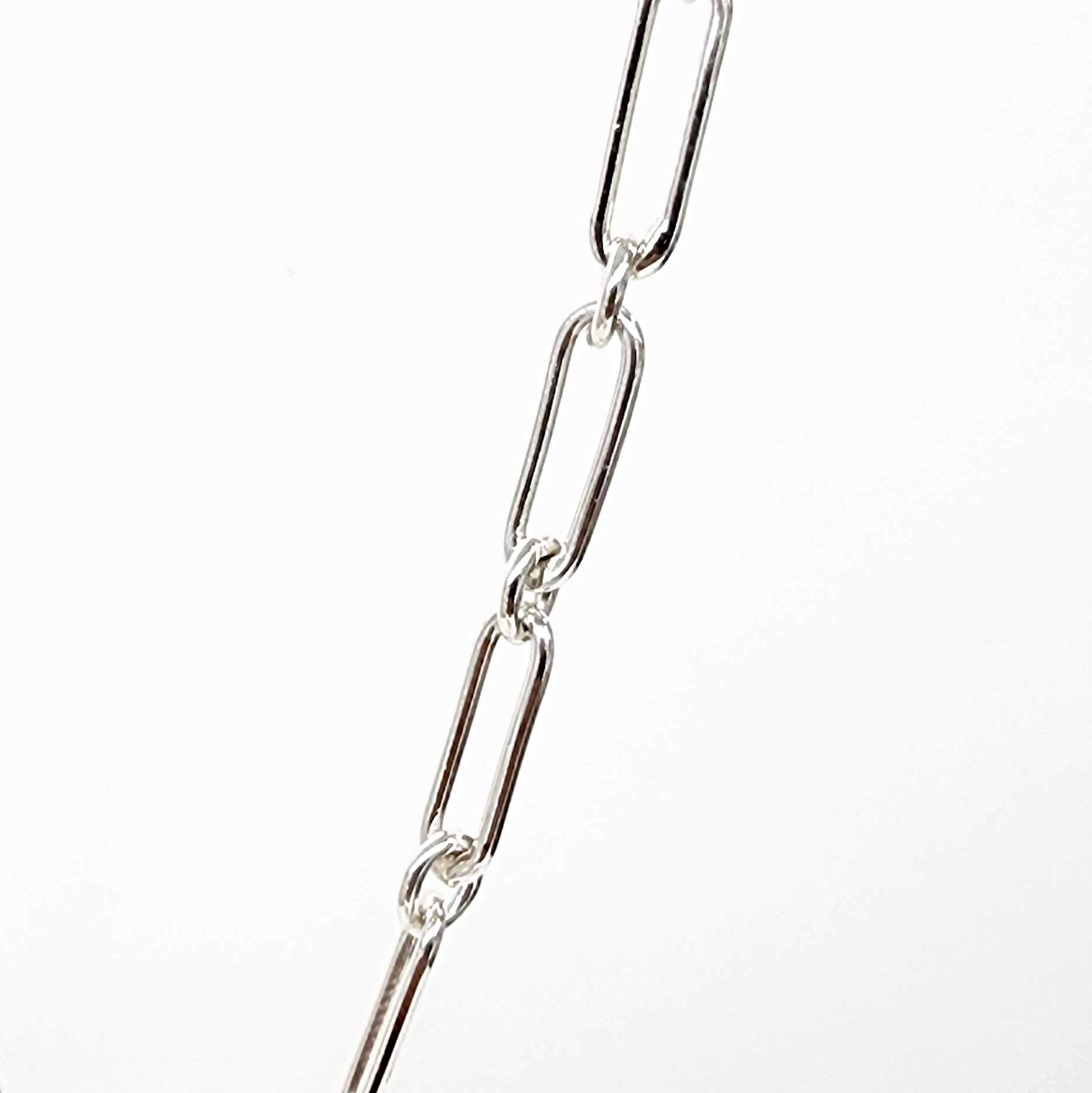 Sterling Silver 55cm Paperclip Necklace with T-Bar Pendant - SNK5 bulova Sterling Silver 55cm Paperclip Necklace with T-Bar Pendant - SNK5 bulova