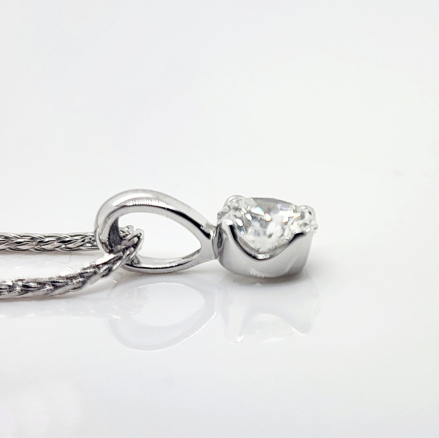 Round Brilliant 0.37ct Lab Grown Four Claw Stud Diamond Pendant 9ct White Gold - CYP3727 Gold Earrings Round Brilliant 0.37ct Lab Grown Four Claw Stud Diamond Pendant 9ct White Gold - CYP3727 Gold Earrings