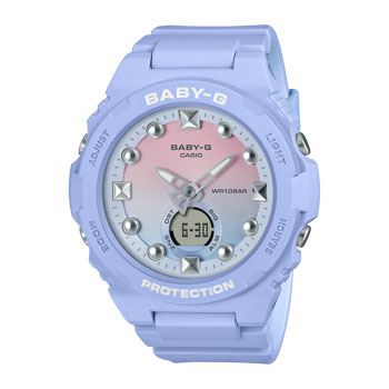 Casio Baby-G Duel Time Blue Case & Band 100M WR Watch - BGA320-2A1 G-SHOCK 