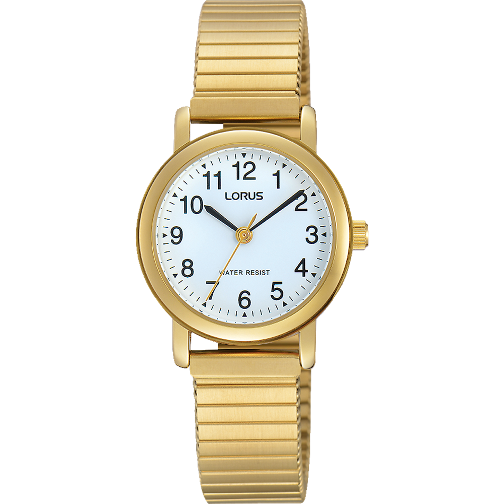 Lorus Ladies Gold-Tone Full Figure Analogue Expander Band Watch - RRX04HX-9 WATCH 