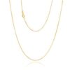 9ct Yellow Gold Veneziana 4 Sided Box Chain 0.95mm - 50cm