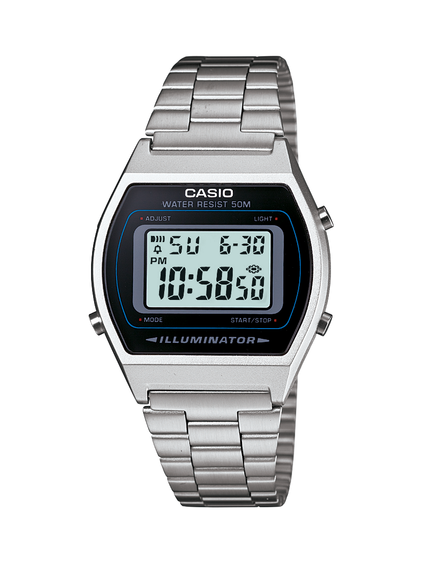 Casio Retro Digital Stainless Steel Band - B640WD-1A CASIO 
