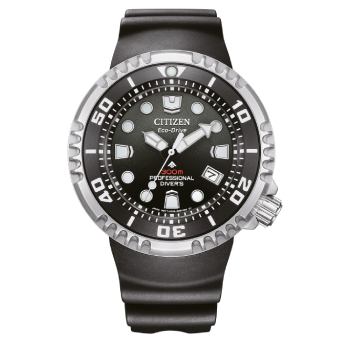 Citizen Promaster Eco-Drive Professional Diver's WR300 Black Dial, Stainless Steel Case, Black Rubber Strap - BN1024-01E CASIO 