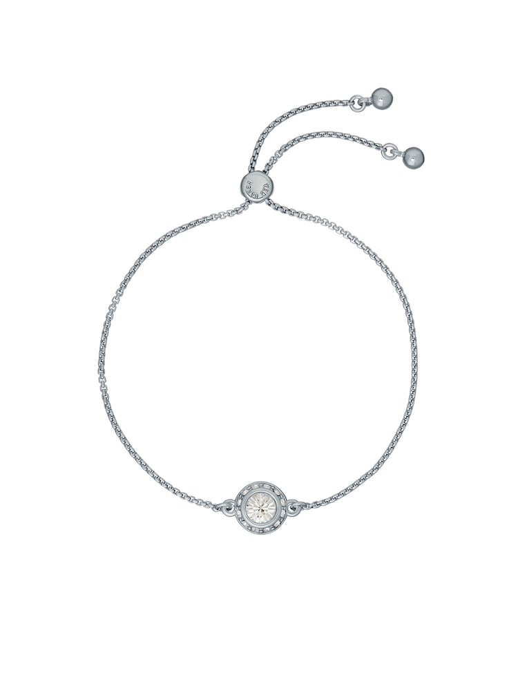 TED BAKER Soleta Silver Tone Crystal Halo Toggle Bracelet - TBJ3699-01-02 CASIO 