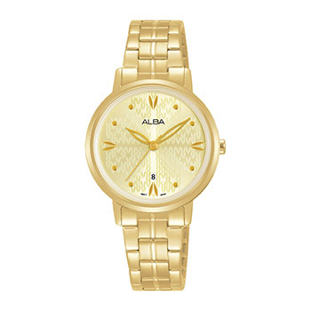 Alba Ladies Gold Tone Analogue Watch - AH7Y96X1 ALBA 
